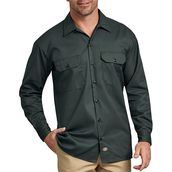 Dickies® Men's Long Sleeve Work Shirt - Dickies® Men's Long Sleeve Work Shirt - Image 6 of 13