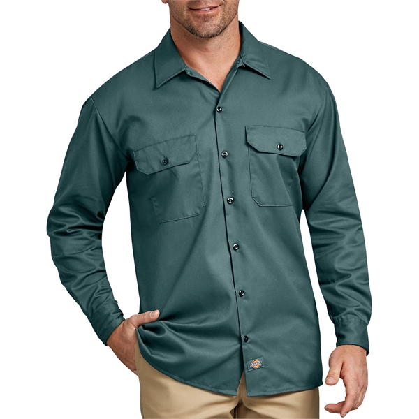 Dickies® Men's Long Sleeve Work Shirt - Dickies® Men's Long Sleeve Work Shirt - Image 8 of 13