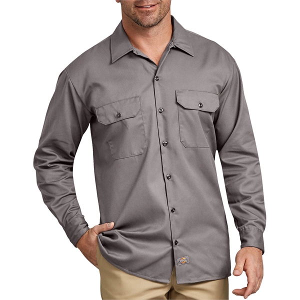 Dickies® Men's Long Sleeve Work Shirt - Dickies® Men's Long Sleeve Work Shirt - Image 11 of 13