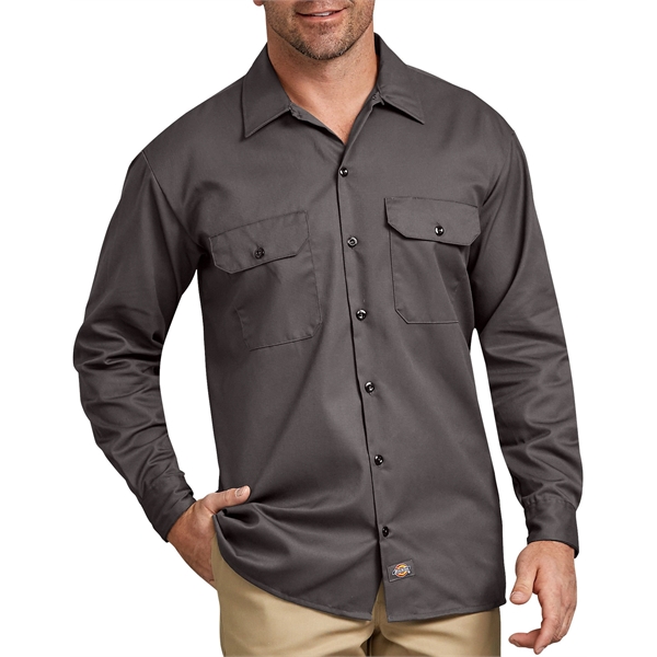 Dickies® Men's Long Sleeve Work Shirt - Dickies® Men's Long Sleeve Work Shirt - Image 12 of 13