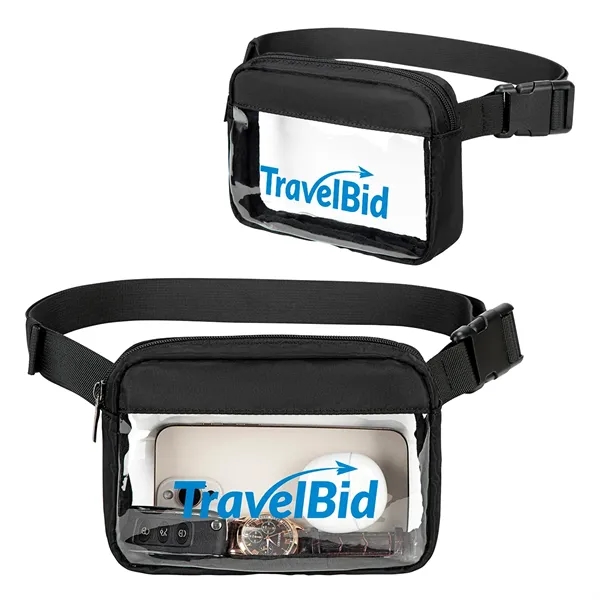 Custom AeroLOFT® Clear View Crossbody Belt Bag