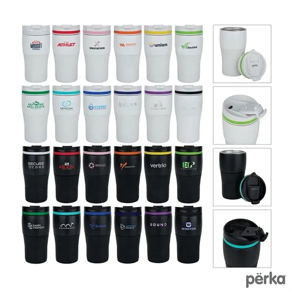 Perka® Cortado 12 oz. Double Wall Recycled Stainless Stee...