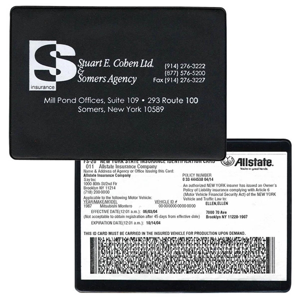 Copy-Guard Vinyl - Insurance Card Holder - Copy-Guard Vinyl - Insurance Card Holder - Image 3 of 5