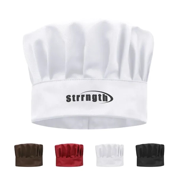 Polyester Cotton Cooking Chef Hat W/Adjustable Size