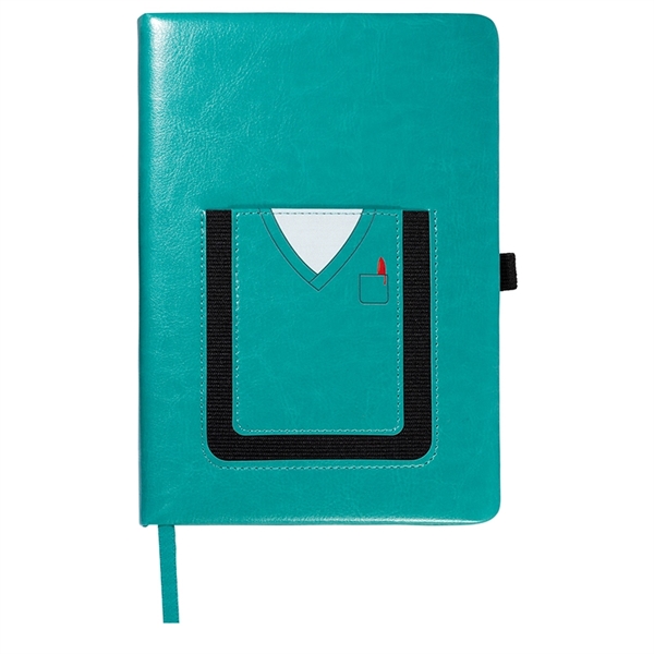 Leeman Medical-Themed Journal Book with Cell Phone Pocket - Leeman Medical-Themed Journal Book with Cell Phone Pocket - Image 2 of 4