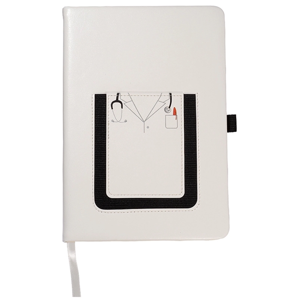 Leeman Medical-Themed Journal Book with Cell Phone Pocket - Leeman Medical-Themed Journal Book with Cell Phone Pocket - Image 3 of 4