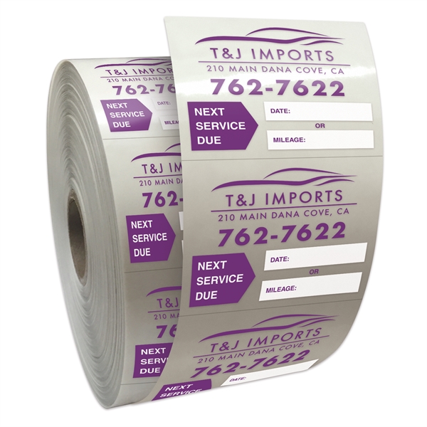 Roll of Clear Static Cling Decals for Car Windshield (2"x2 - Roll of Clear Static Cling Decals for Car Windshield (2"x2 - Image 0 of 0