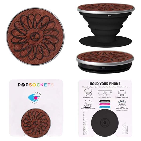 PopSockets® PopGrip Wood - PopSockets® PopGrip Wood - Image 10 of 14