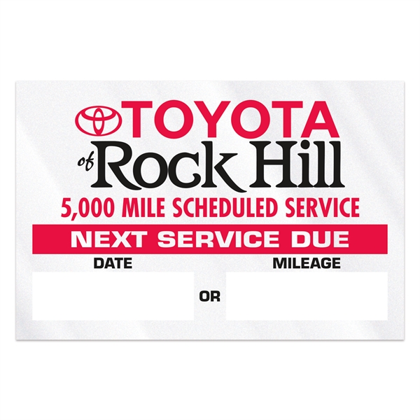 Individual Clear Static Cling Decals for Car Windshield