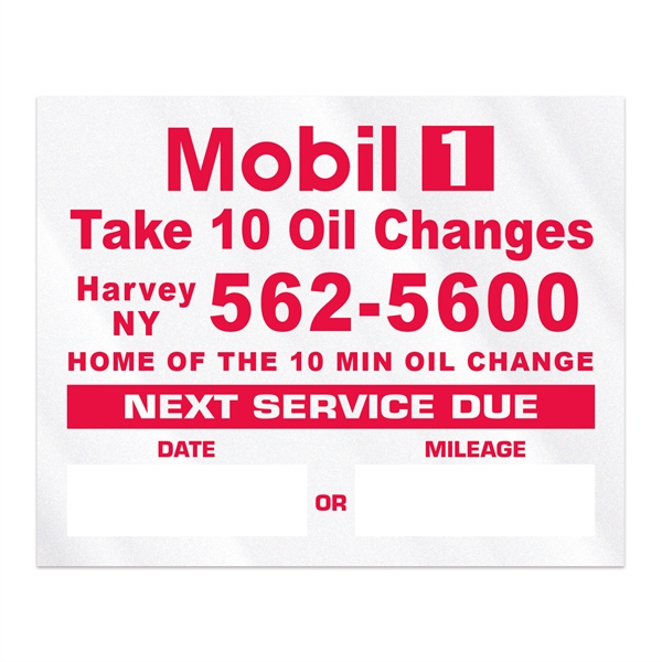 Individual Clear Static Cling Decals for Car Windshield