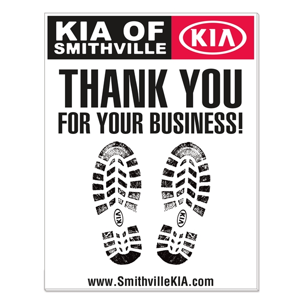 Custom Paper Auto Floor Mats (16 3/4" x21 3/4") - Pads of 50