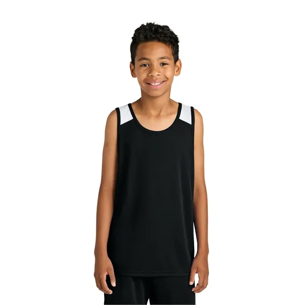 Sport-Tek Youth Club Track Tank