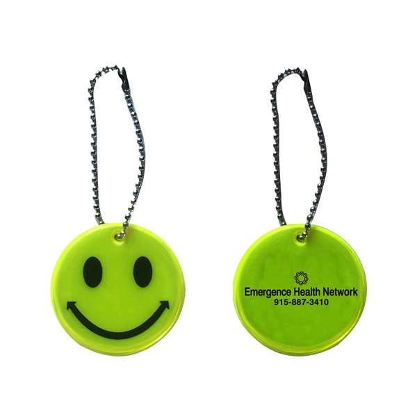 Smile Glow in the Dark Reflective Keychain - Smile Glow in the Dark Reflective Keychain - Image 1 of 1