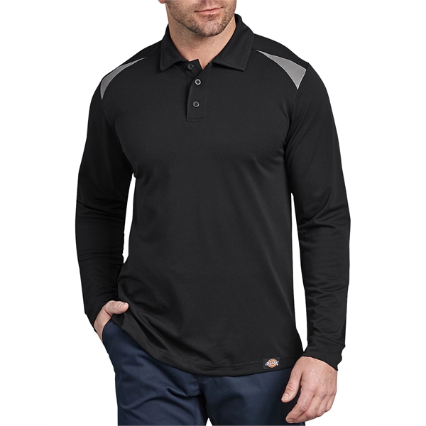 Dickies Men's Team Performance Long Sleeve Polo - Dickies Men's Team Performance Long Sleeve Polo - Image 2 of 5
