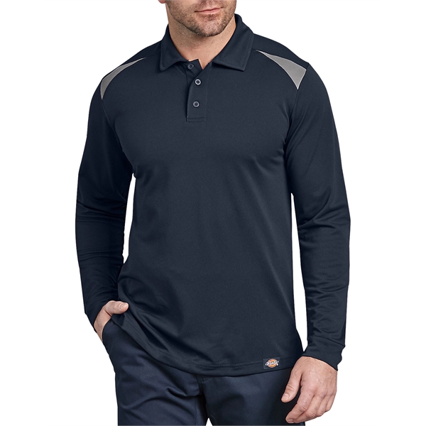 Dickies Men's Team Performance Long Sleeve Polo - Dickies Men's Team Performance Long Sleeve Polo - Image 4 of 5