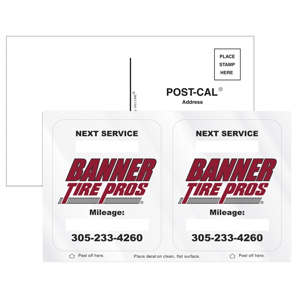 Post-CalsA® Postcard w/ 2 Clear Vinyl Rounded Corner Back