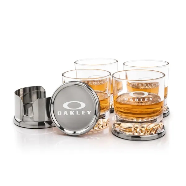 Baldoni Coasters & Buxton On-the-Rocks Set