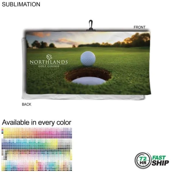 72 Hr Fast Ship - Oversized Golf Towel Microfiber Terry