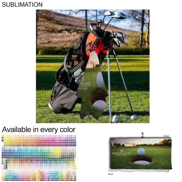 Custom 48 Hr Quick Ship - Oversized Golf Towel Microfiber Terry