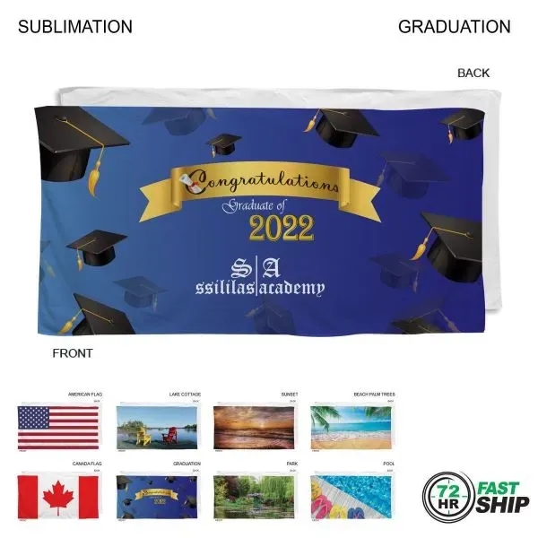 72 Hr Fast Ship - Stock Design Sublimated Dri-Lite Terry
