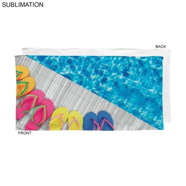 Custom 48 Hr Quick Ship - Stock Design Velour Terry Beach Towel