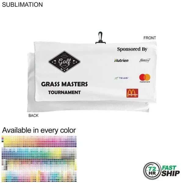 72 Hr Fast Ship - Oversized Golf Towel Terry, 22X44