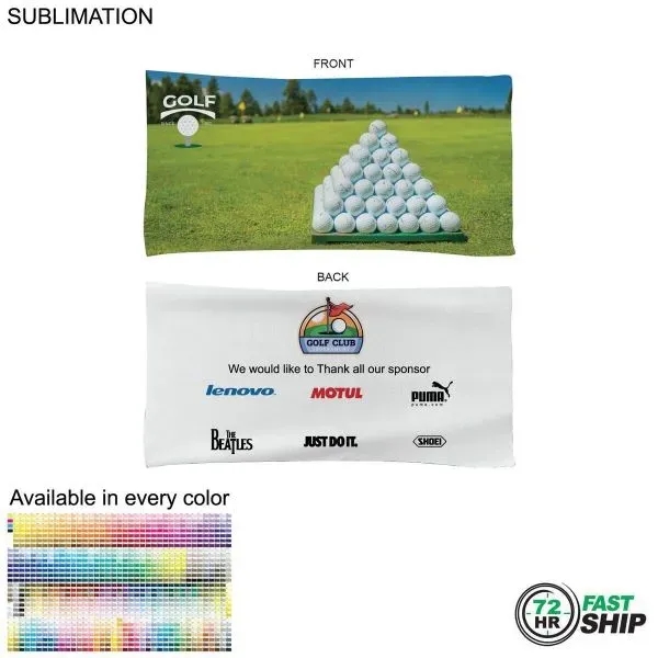 72 Hr Fast Ship - Golf Caddie Tournament Towel Terry