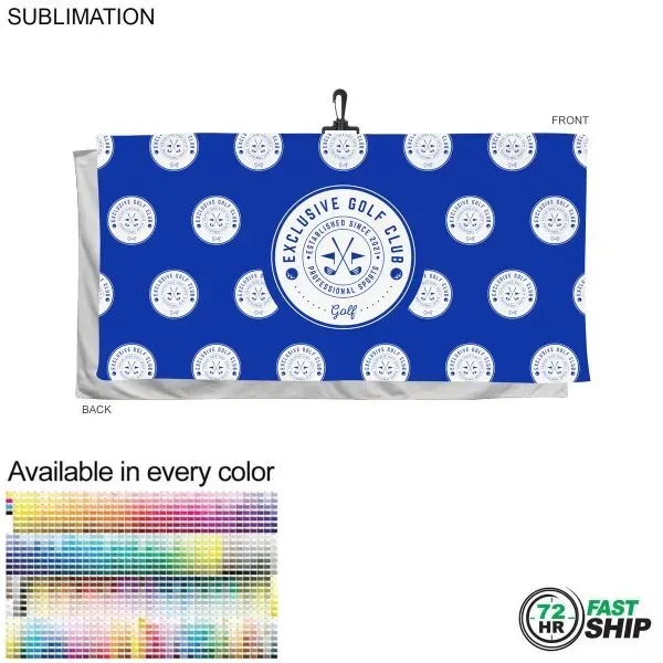 72 Hr Fast Ship - Oversized Golf Towel Soft Velour Terry