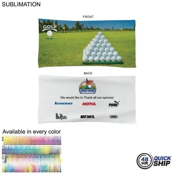 48 Hr Quick Ship - Golf Caddie Tournament Towel Terry