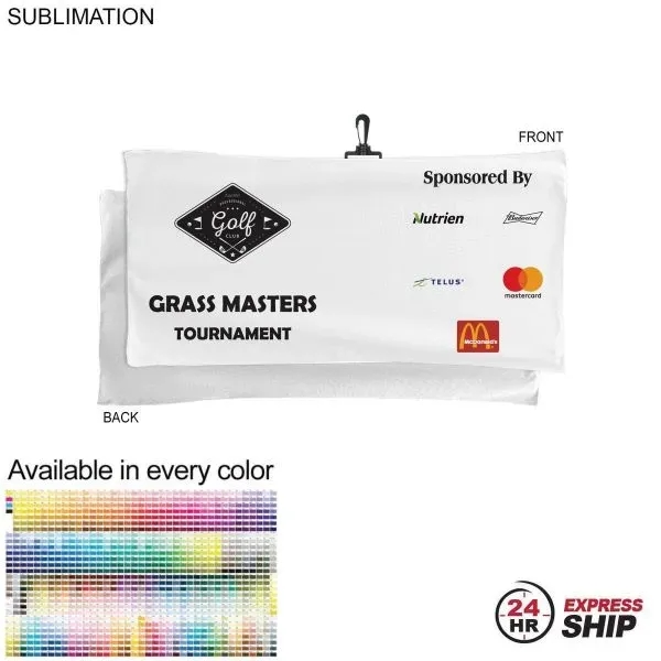 24 Hr Express Ship - Oversized Golf Towel Microfiber Terry