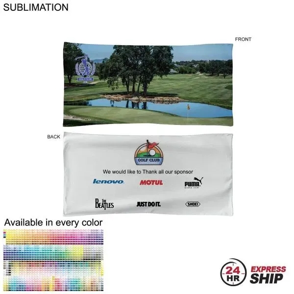 24 Hr Express Ship - Golf Caddie Tournament Towel Terry