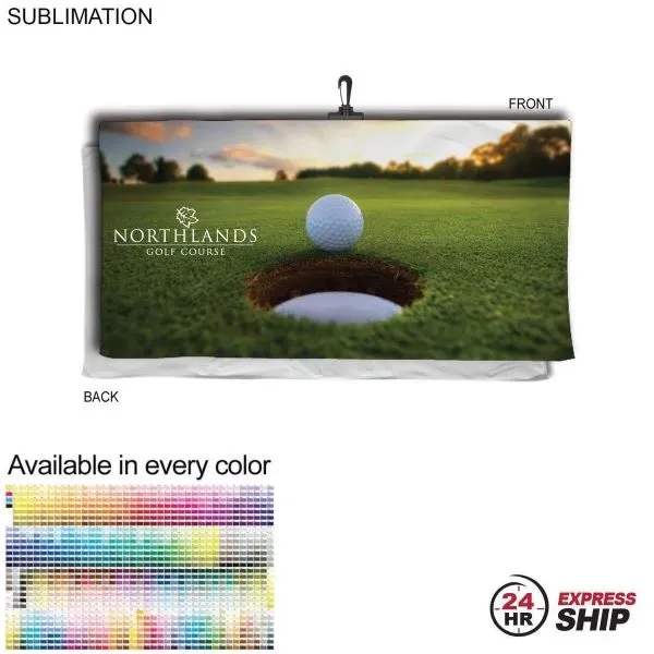 24 Hr Express Ship - Oversized Golf Towel Microfiber Terry