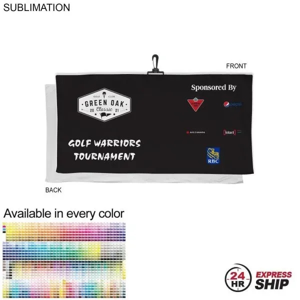 24 Hr Express Ship - Oversized Golf Towel Soft Velour Terry