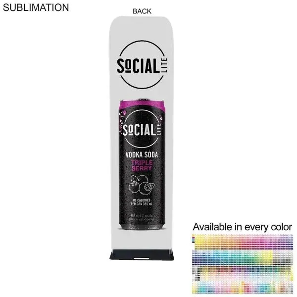 Custom Event Package, 2'W Fabric Banner Steel Base & 6' Tablecloth