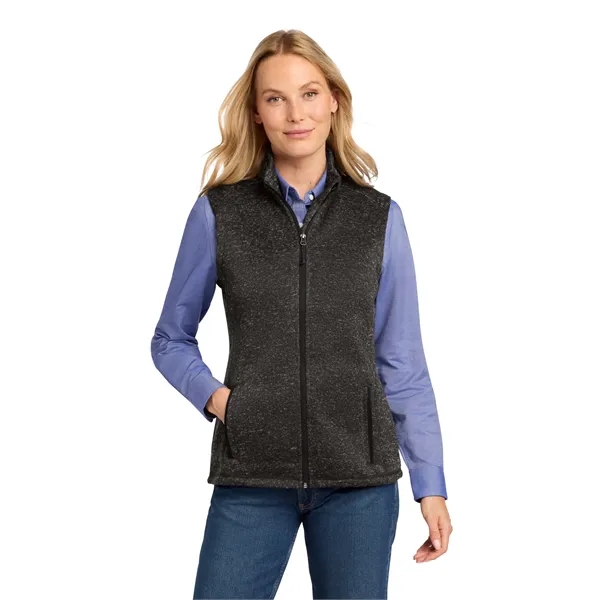 Custom Port Authority Women's Sweater Fleece Vest
