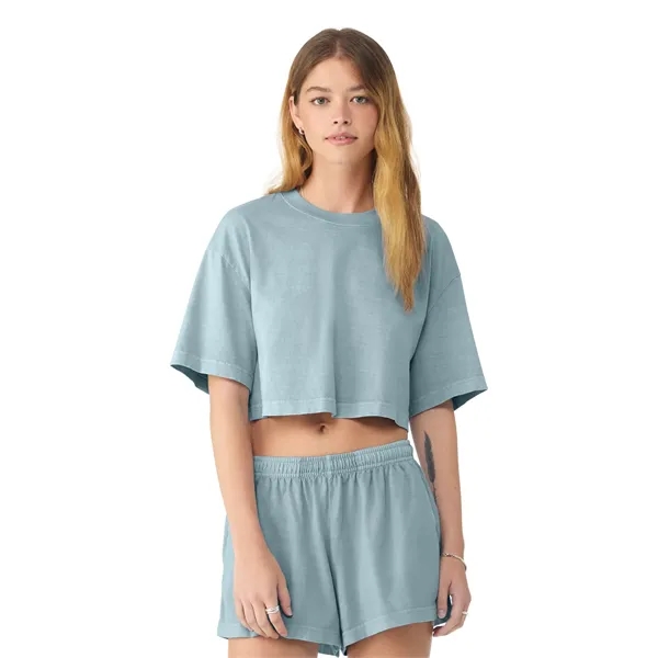 BELLA+CANVAS Women's Heavyweight Garment-Dyed Cropped Tee