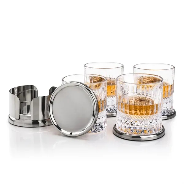 Baldoni Coasters & Hathaway On-the-Rocks Set