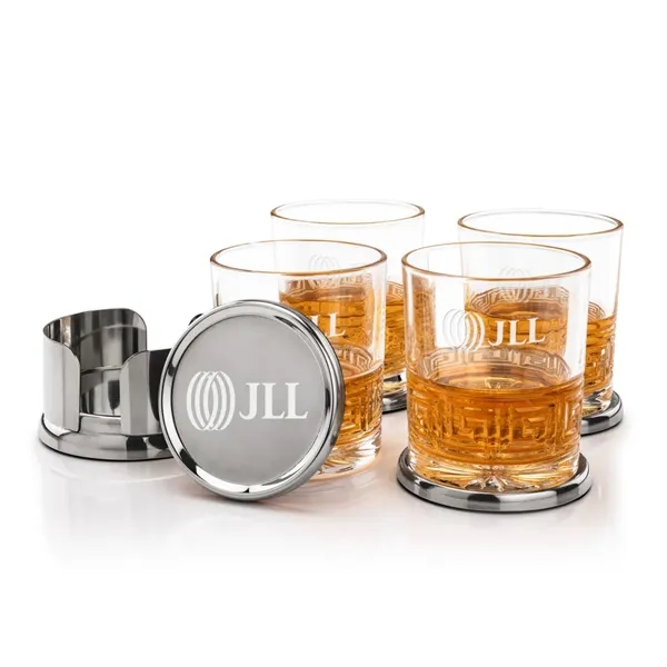 Baldoni Coasters & Libretto On-the-Rocks Set