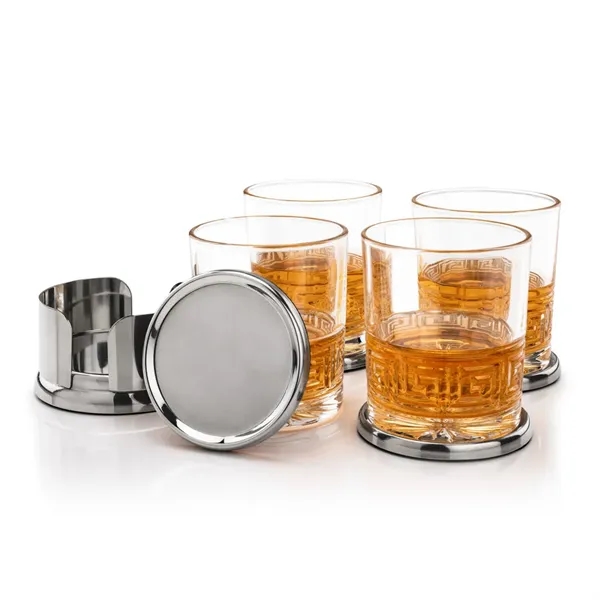 Baldoni Coasters & Libretto On-the-Rocks Set