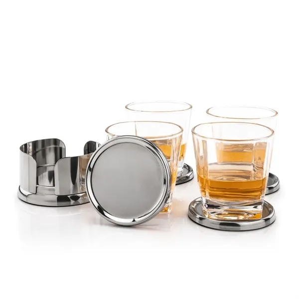 Baldoni Coasters & Kansas On-the-Rocks Set
