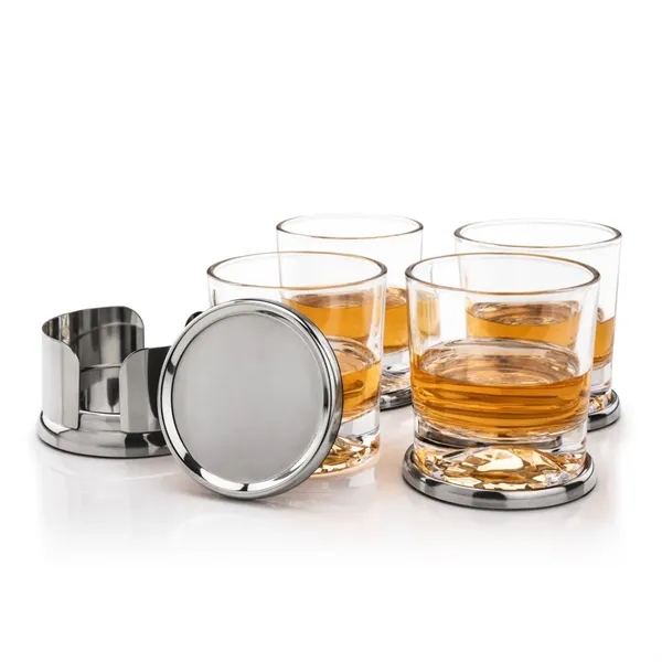 Baldoni Coasters & Hadley On-the-Rocks Set