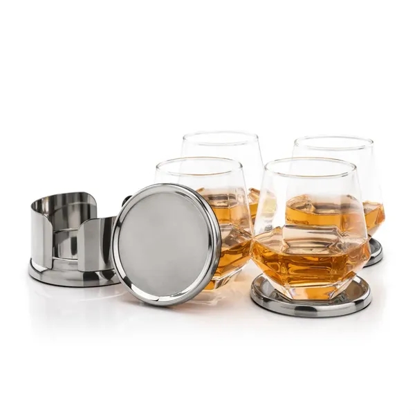 Baldoni Coasters & Hartsdale On-the-Rocks Set