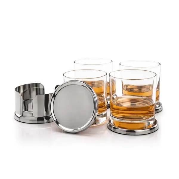 Baldoni Coasters & Aristocrat On-the-Rocks Set