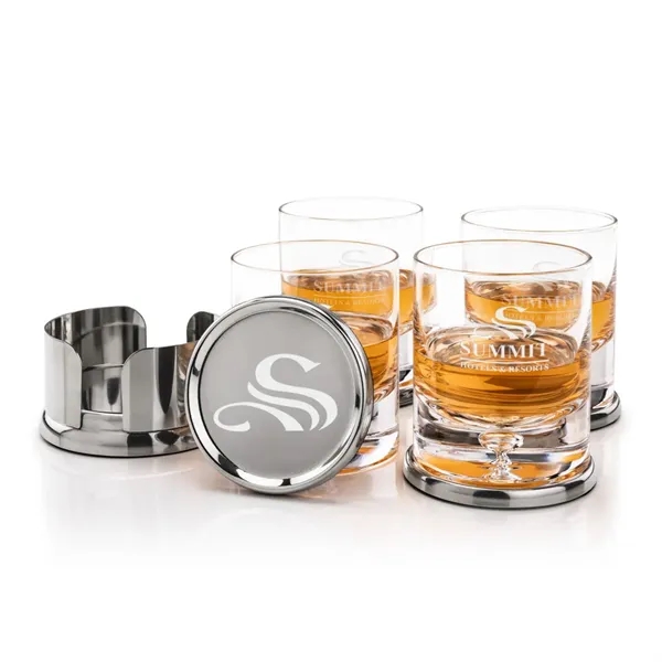 Baldoni Coasters & Montana On-the-Rocks Set