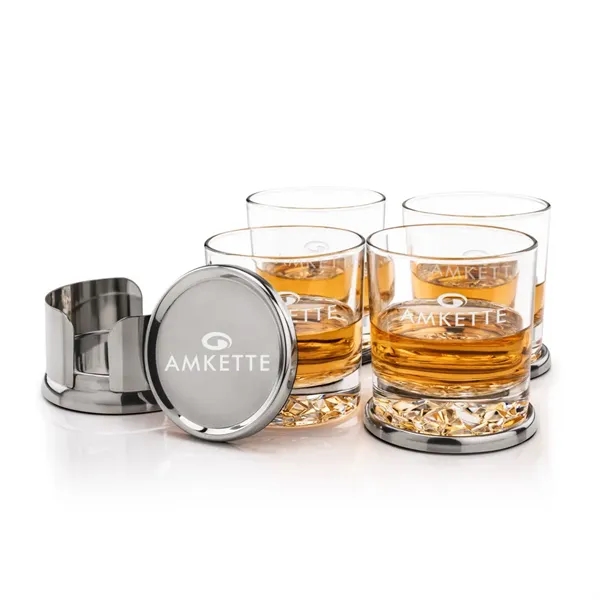 Baldoni Coasters & Cassidy On-the-Rocks Set