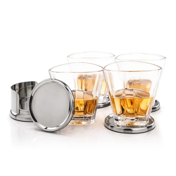 Baldoni Coasters & Millwood On-the-Rocks Set