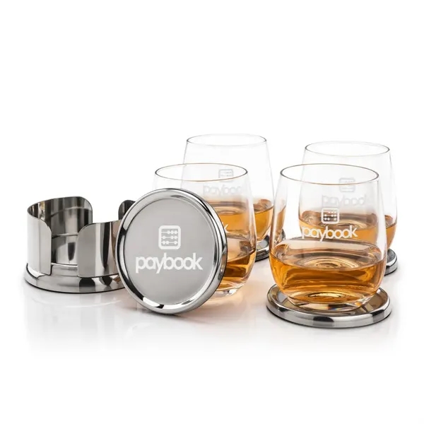 Baldoni Coasters & Gibson On-the-Rocks Set