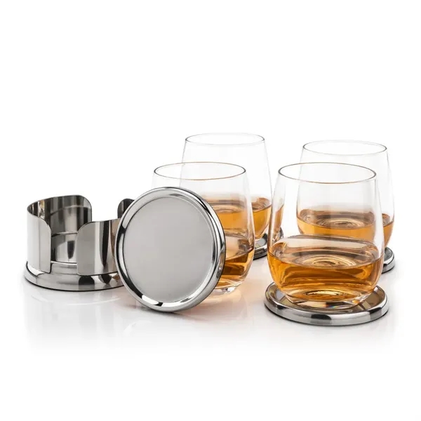 Baldoni Coasters & Gibson On-the-Rocks Set