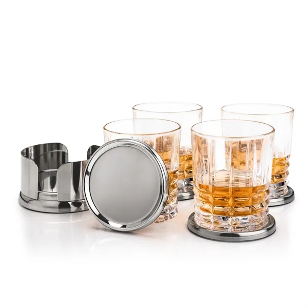 Baldoni Coasters & Fortino On-the-Rocks Set