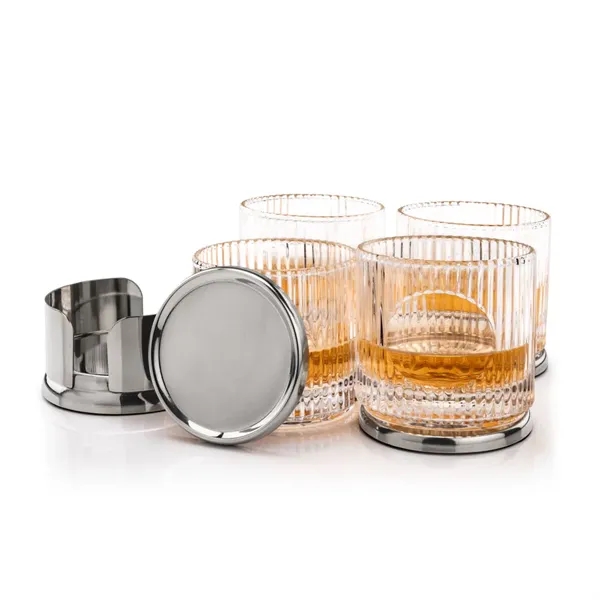 Baldoni Coasters & Dillard On-the-Rocks Set